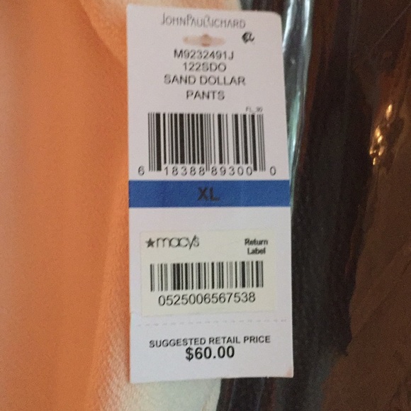 John Paul Richard Pants XL in Sand Dollar Color - Picture 5 of 6